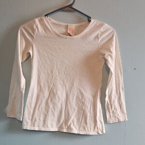 Faded Glory Kids Long Sleeve Tee - White